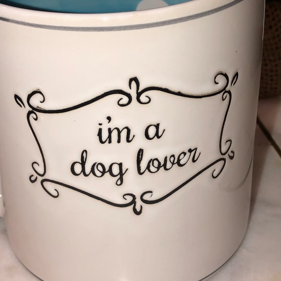 ✨NWT✨ Spectrum Designz I’M A DOG LOVER Polka Dot Hand Painted Ceramic Mug - Picture 5 of 9